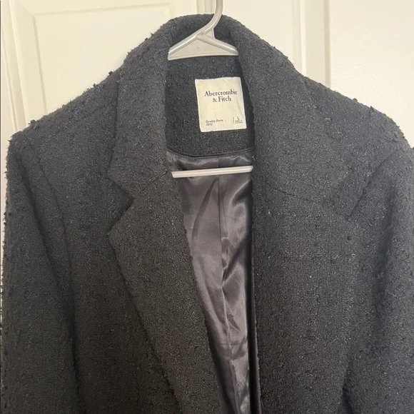 Abercrombie & Fitch black textured tweed blazer - Picture 5 of 11